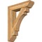 Ekena Millwork Merced Slat Rough Sawn Bracket w/ Offset Brace, Western Red Cedar, 8"W x 32"D x 40"H BKT0806X32X40MRC06RWR - alternate 1